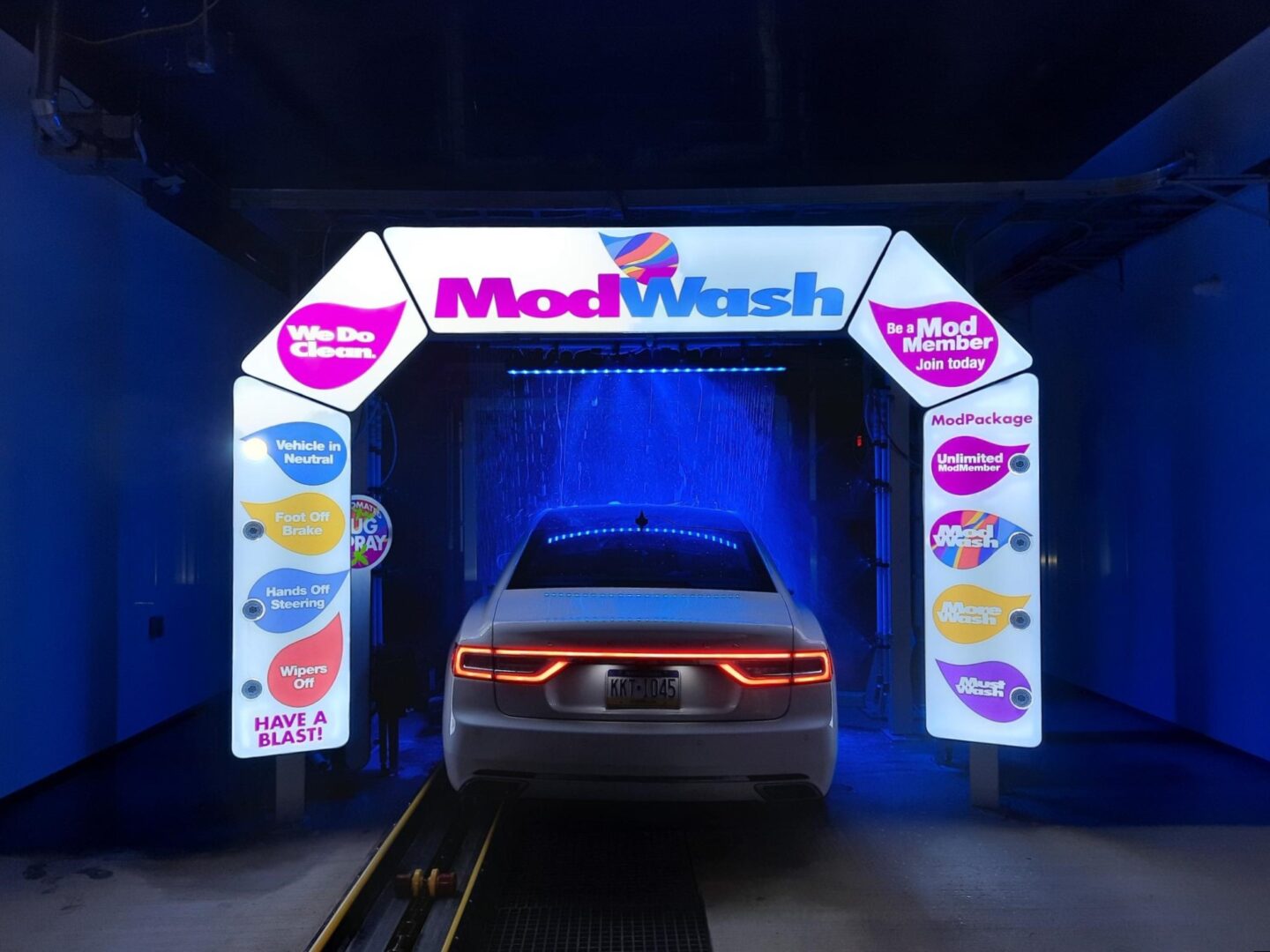Car in ModWash Tunnel